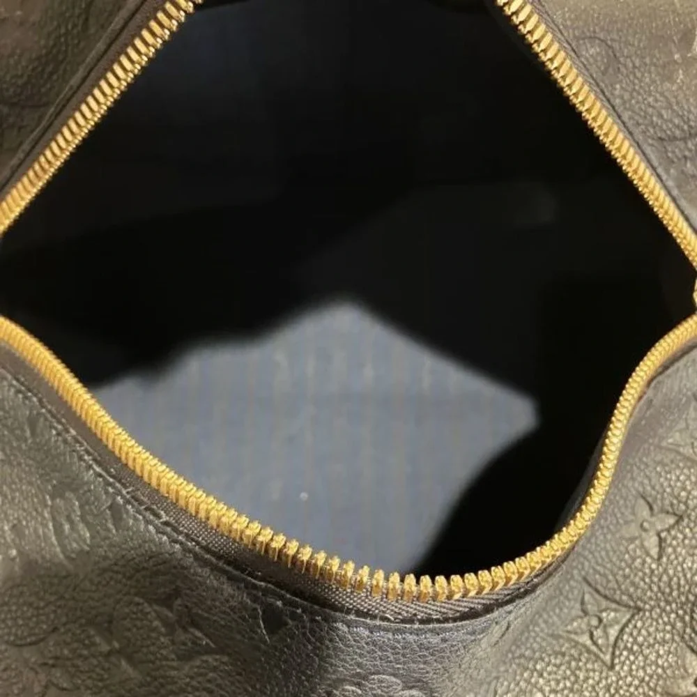 Louis Vuitton Lumineuse PM Monogram Empreinte Black Leather Tote Bag‎ Infini